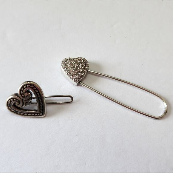 Brighton Barrette and Crystal Jeweled Pin - Picture 1 of 5